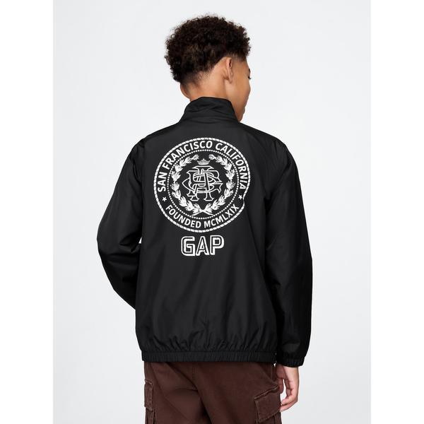 ブルゾン ジャンバー アウター GAPロゴ ウィンドブレーカー (キッズ) キッズ 子供服 男の子 ...
