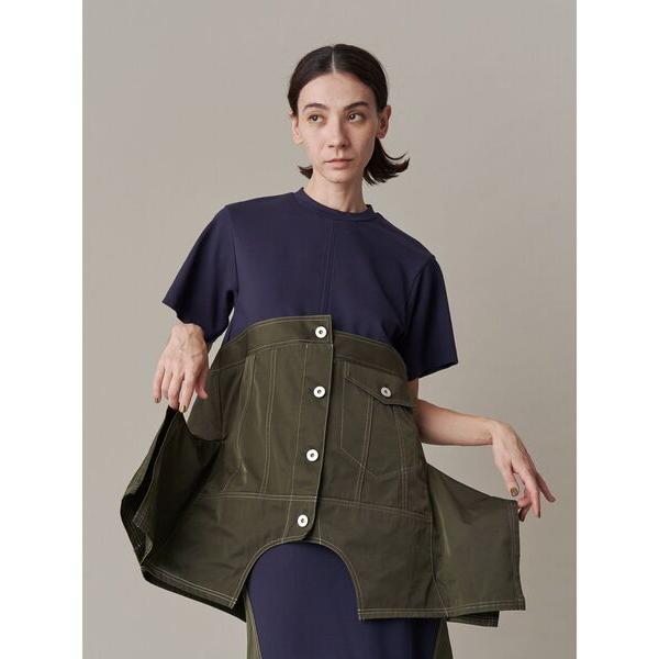 tシャツ DENIM DETAIL DOCKING T-SH / デニムディテールドッキングTシャツ...