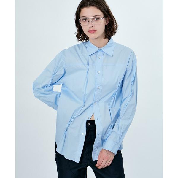 ブラウス シャツ RANDUM PINCH LONG SLEEVE SHIRTS レディース