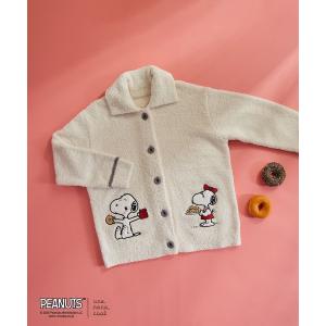 パジャマ ルームウェア 「スヌーピー」PEANUTS × une nana cool カーディガン SNOOPY レディース