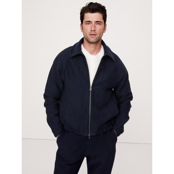 コート ジャケット フレンチテリー ジップアップスウェットシャツ メンズ