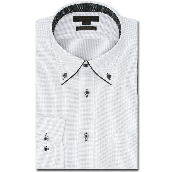 フォーマル シャツ 「ストレッチ ノーアイロン 吸水速乾」m.f.エディトリアル メンズ ボタンダウ...