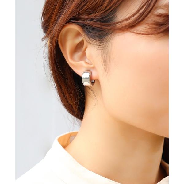 イヤリング 金属アレルギー対応「ieLS」ステンレス　ボリュームフープイヤリング メンズ レディース