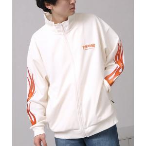 THRASHER フレイムロゴ フード付きコーチジャケット THRASHER FLAME LOGO COACH JACKET black スラッシャー フレイム