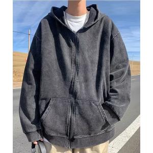 En serio TOKYO パーカー スパンデックスハイネックZIPパーカー メンズ