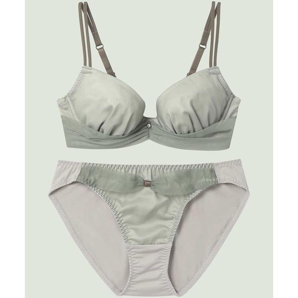 ブラジャー ショーツセット 「まる胸メイク」ブラ＆ショーツセット チュール