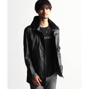 マウンテンパーカー ウインドブレーカー ストレッチシャンブレー スタンドブルゾン メンズ