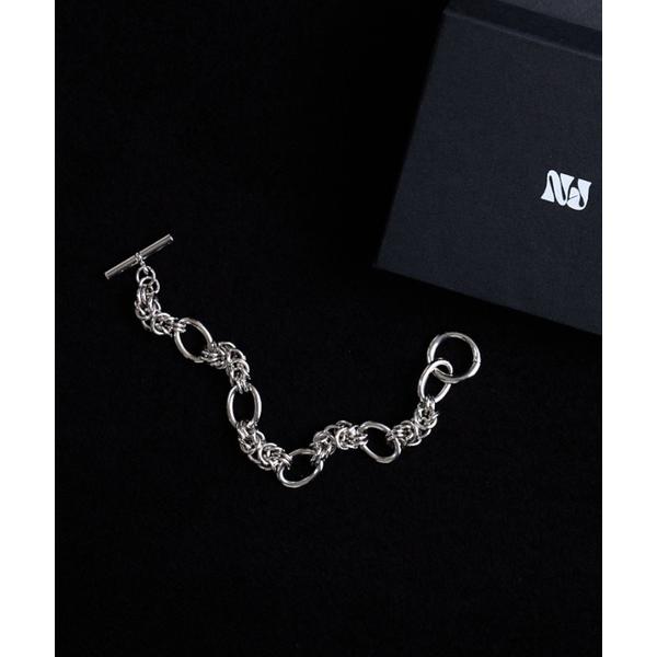 ブレスレット 「mi-企画」シルバーチェーンブレスレット レディース メンズ