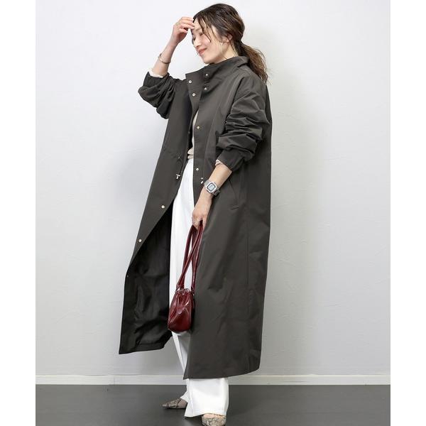 ダウンコート ダウンジャケット スタンドカラードロストロングコート レディース