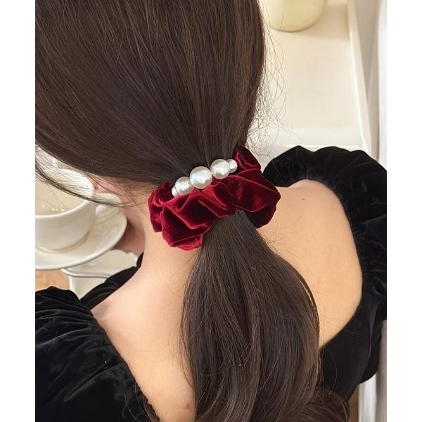 シュシュ パールベルベットシュシュ