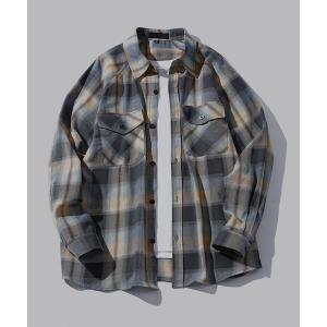 シャツ 「TOBEE」リラックスフィット オンブレチェック ネルシャツ メンズ レディース