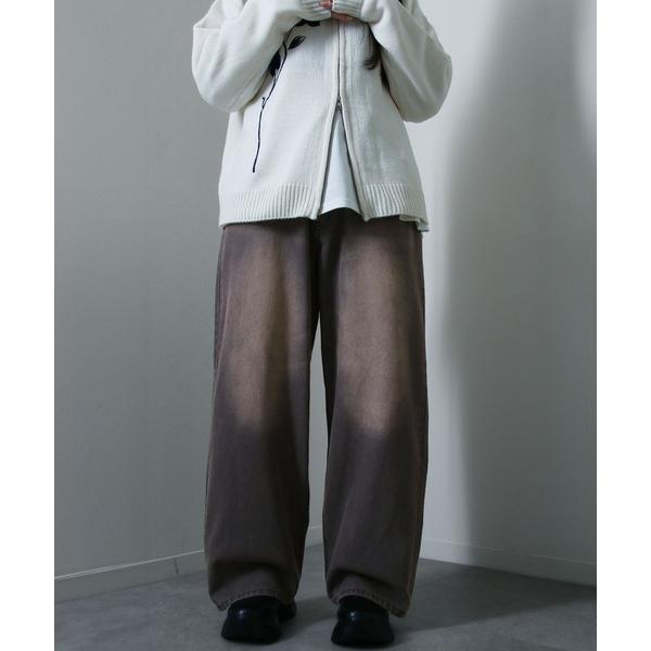 ジーンズ ケミカル ヴィンテージ メイク スラブバギー グランジ デニムパンツ メンズ レディース