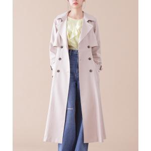 トレンチコート コート スカーフ付きドレストレンチコート レディース
