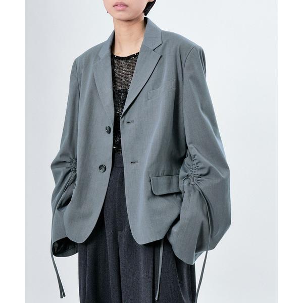 ジャケット テーラードジャケット BOXY SHEERING SHORT JKT レディース