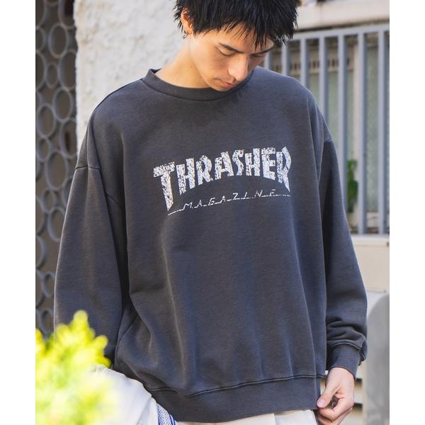 トレーナー スウェット 「THRASHER/スラッシャー」ヘビーウェイト ピグメント マガジンロゴ ...