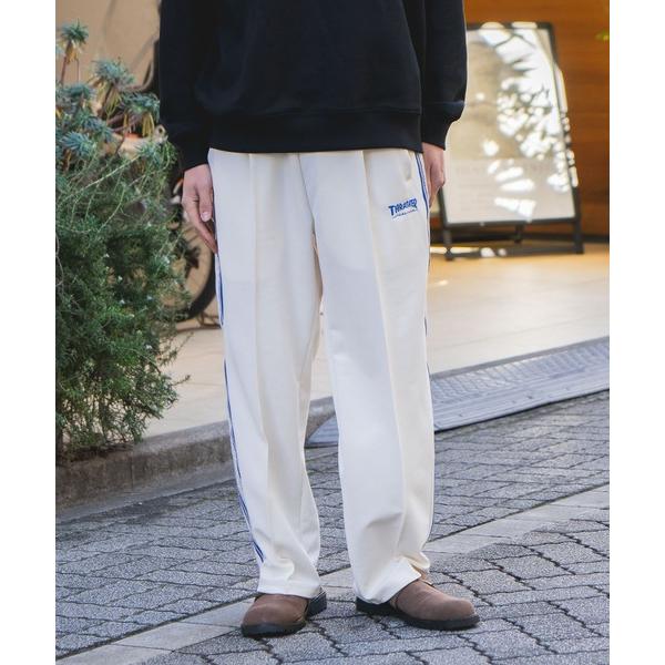 パンツ 「THRASHER/スラッシャー」ジャガードテープ サイドライン ジャージワイドトラックパン...