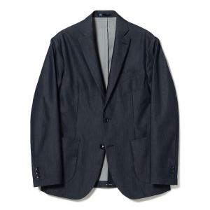 ジャケット テーラードジャケット 入学式 入園式 COOL MOTION(R) デニムライク 2ボタン ジャケット (ナローフィット) メンズ