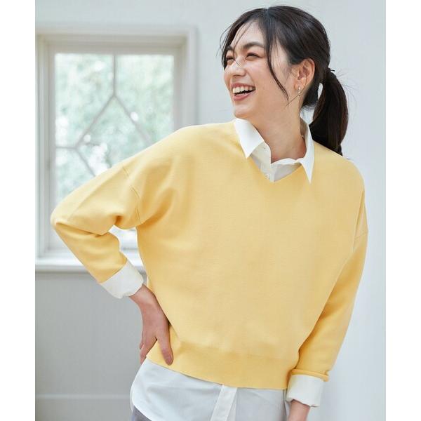 ニット セーター 「洗濯機可/UVカット/アンチピリング/5色展開」Ｖネックガーターニットプルオーバ...