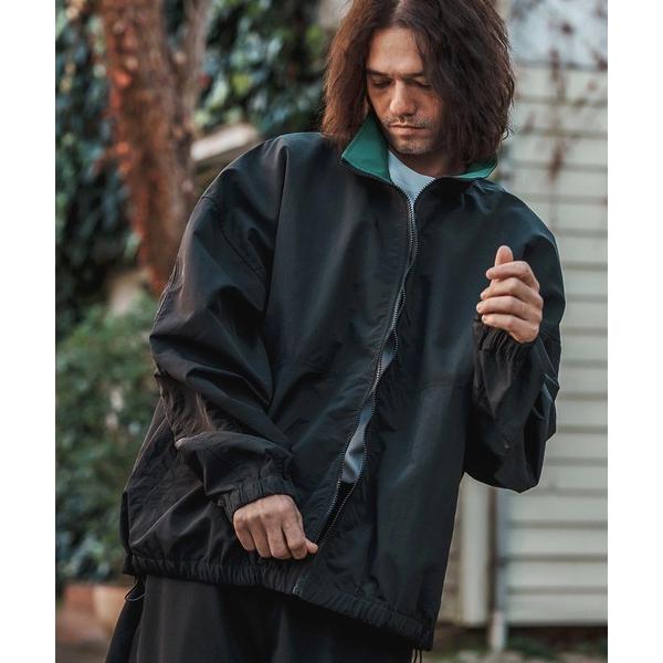 ブルゾン アウター mj10540-襟裏配色カラーナイロンジップブルゾン メンズ