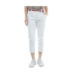 パンツ ベルテッドツイル 3/4パンツ レディース