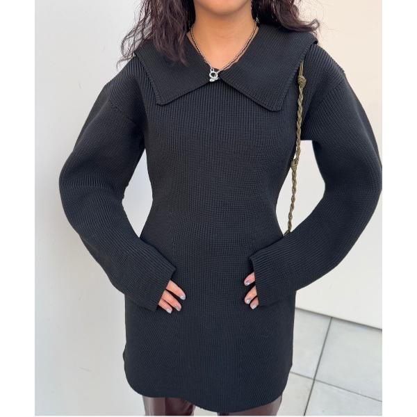 ニット セーター SAILOR COLLAR DETAIL KNIT TOP レディース