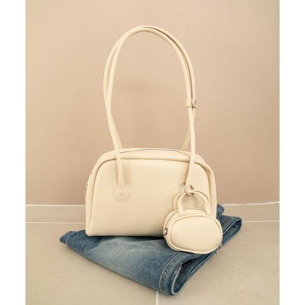 ハンドバッグ 「Nu」ミニバッグ付きハンドバッグ
