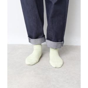 靴下 PAPER WIDE RIB CREW SOCKS / 和紙混ワイドリブクルーソックス メンズ レディース