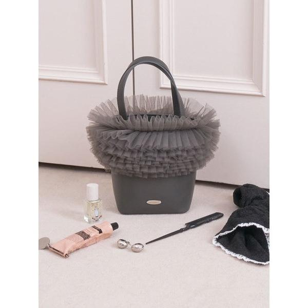 ハンドバッグ 「ZOZO限定カラー」チュール切り替え3WAYトート