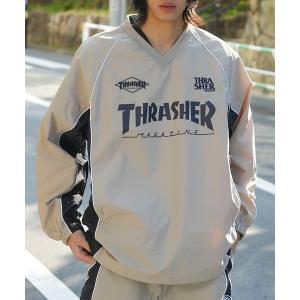 NYLON PULLOVER TOPS/スラッシャーゲーミングナイロンプルオーバー メンズ レディース