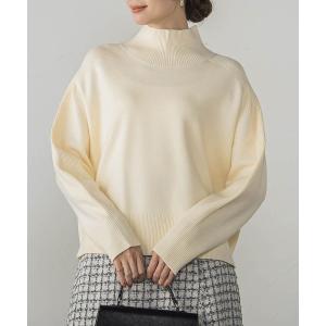 ニット セーター ハイネックリブニットプルオーバー「手洗い可能」 レディース