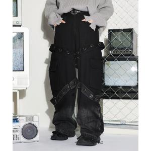 TRIPP nyc カーゴパンツ Tripp NYC X-Strap Pant Black Light Denim – Rogue