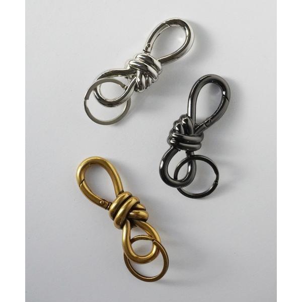 キーホルダー 「 Sowel. / ソエル 」 メタル ノット リボン カラビナ キーホルダー #