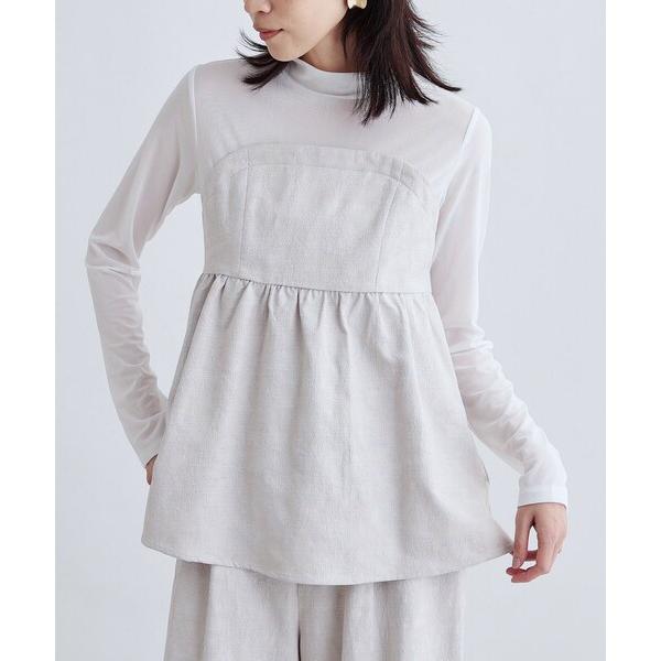 ブラウス シャツ 「セレモニー/セットアップ可能」フローラルジャカードトップス レディース