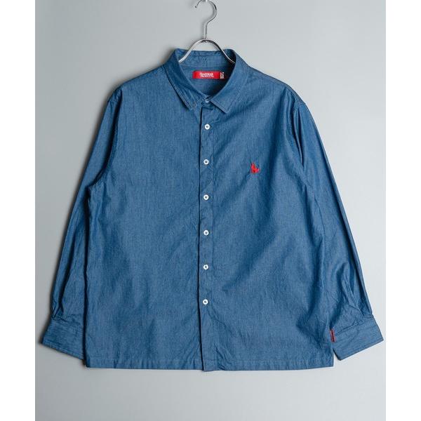シャツ Healthknit Product ヘルスニットプロダクト コヨーテ 刺繍 デニム シャツ...