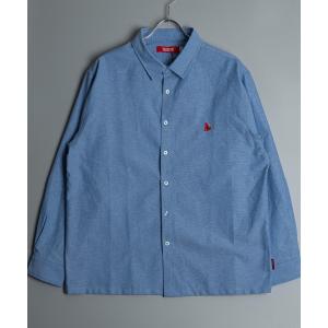 シャツ Healthknit Product ヘルスニットプロダクト コヨーテ 刺繍 オックスフォード シャツ(GW) メンズ