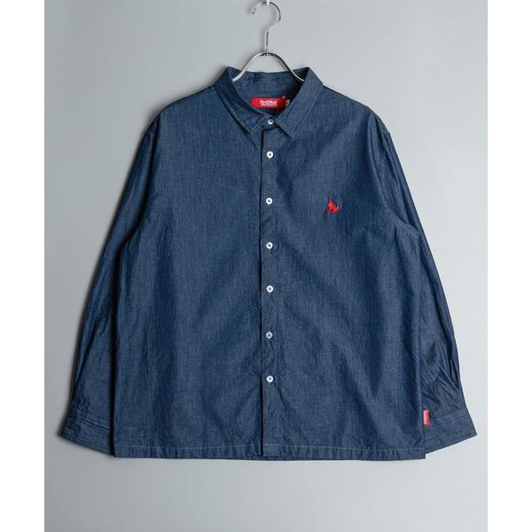 シャツ Healthknit Product ヘルスニットプロダクト コヨーテ 刺繍 デニム シャツ...