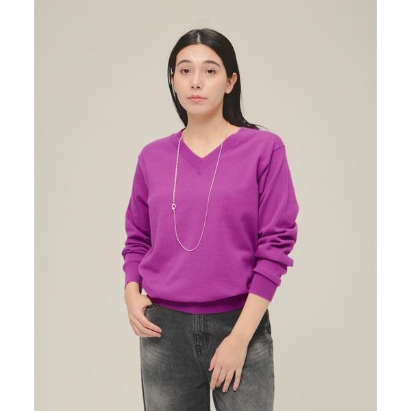 ニット セーター 「eL」12G Basic V Pullover/291143 レディース