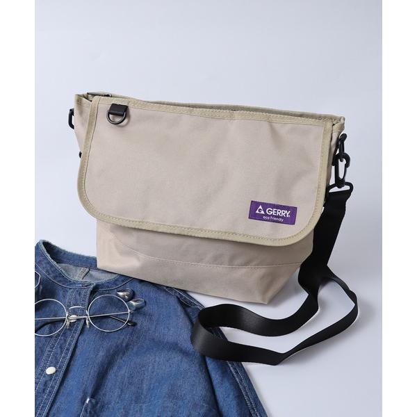 ショルダーバッグ GERRY はっ水加工 REPREVE スクエア メッセンジャーバッグ メンズ レ...