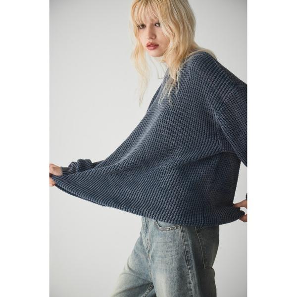 ニット セーター オーバーサイズクルーネックニット レディース メンズ