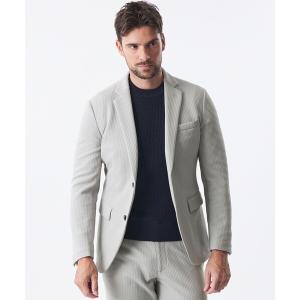 ジャケット テーラードジャケット ウェーブワッフルジャケット メンズ