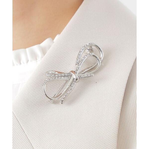 ブローチ リボン型ブローチ レディース