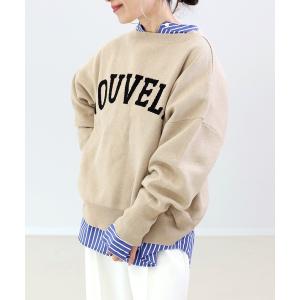 ニット セーター 2WAYジャガードロゴニットプルオーバー レディース