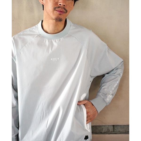 トレーナー スウェット (RM)「LUXE/R GOLF」ストレッチ クロス メッシュ 切り替え プ...