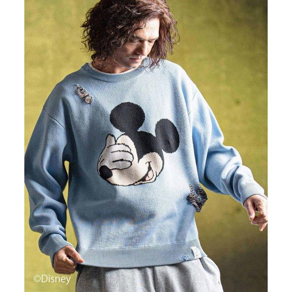 セーター ニット mn3086- Jacquard cotton fabric sweater-Mi...