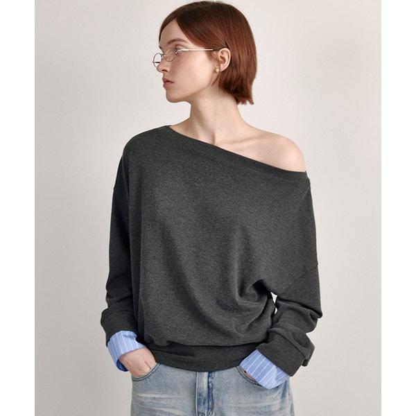 tシャツ ワンショルダー レイヤードデザイントップス FD24S405「Fano Studios」「...