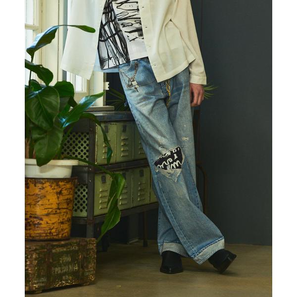 ワイドパンツ ジーンズ 「40周年」RYOYA スタイリング ワイド デニムパンツ メンズ レディー...