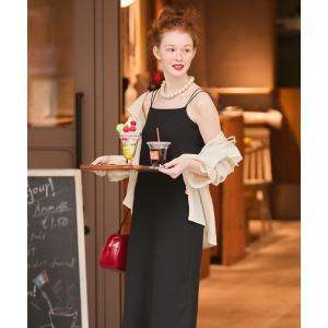 ワンピース 「接触冷感 / 抗菌防臭」 カップ付きダブルストラップキャミソールワンピース