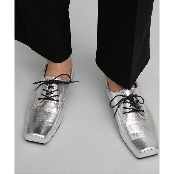 ローファー SQUARE TOE LACE UP LOAFERS レディース