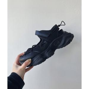 スニーカー 厚底 メッシュスニーカーサンダル / 厚底 リボンスニーカー レディース メンズ