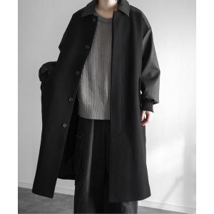 「KUUUPY」 ステンカラーコート MEDIUM ブラック メンズ